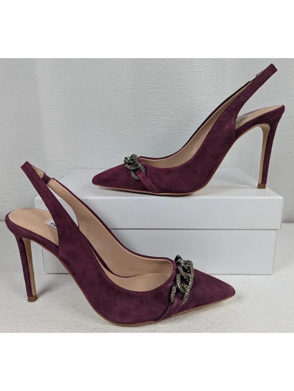 Charles David - Women's - Mahogany Suede Slingback Heels / Shoes - Size 9 M